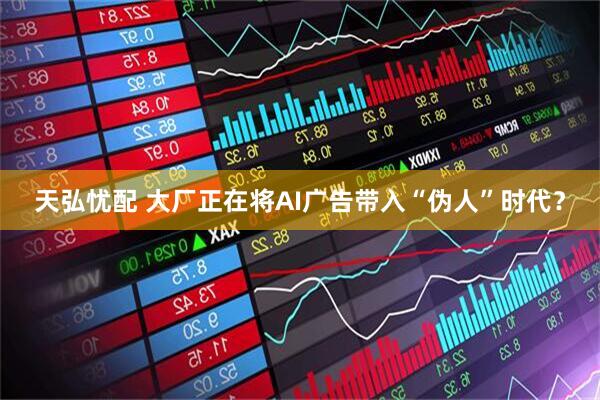 天弘忧配 大厂正在将AI广告带入“伪人”时代？